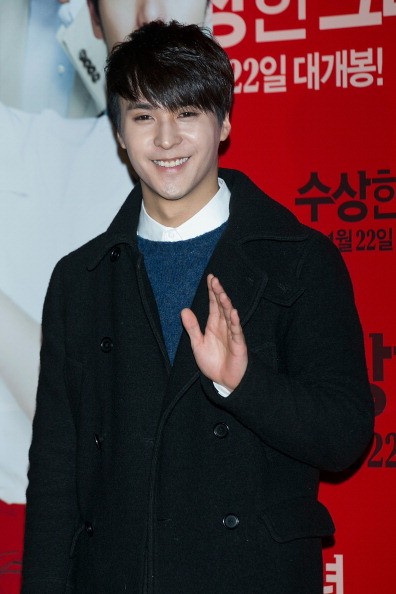 HIghlight's Dongwoon during the 'Miss Granny' VIP screening.