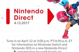 The official announcement from Nintendo about the Nintendo Direct video presentation on Wednesday, April 12, 2017.