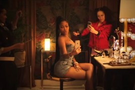 Nicki Minaj in Major Lazer 'Run Up' music video