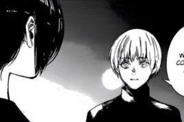 Kaneki invites Touka to relocate and hide from CCG