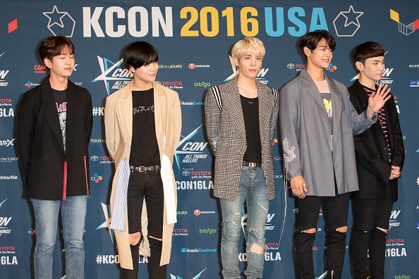 SHINee during the red carpet event at KCON LA 2016.