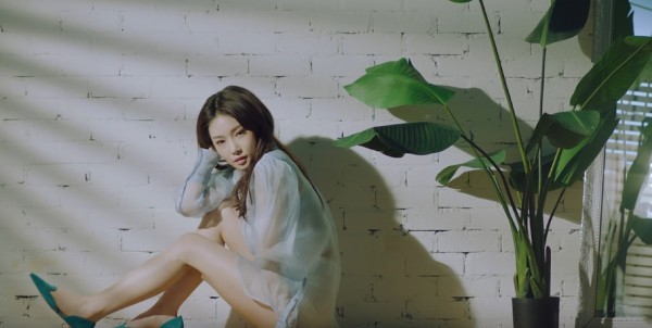 KPop idol Kim Chung Ha in the music video of her latest single 'WEEK'.