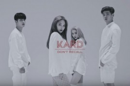 Quartet mixed gender group K.A.R.D in the official music video of 
