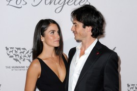  Actors Nikki Reed (L) and Ian Somerhalder attend The Humane Society of the United States' to the Rescue Gala at Paramount Studios on May 7, 2016 in Hollywood, California. 