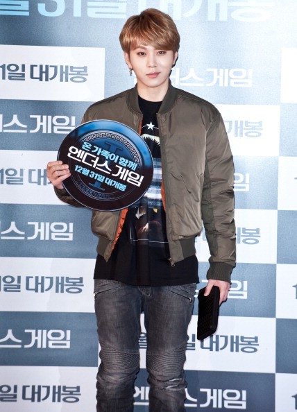 Yong Junhyung during the 'Ender's Game' VIP press screening at Lotte Cinema. 