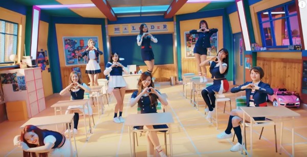 TWICE members in the music video of their latest single 'Signal'.