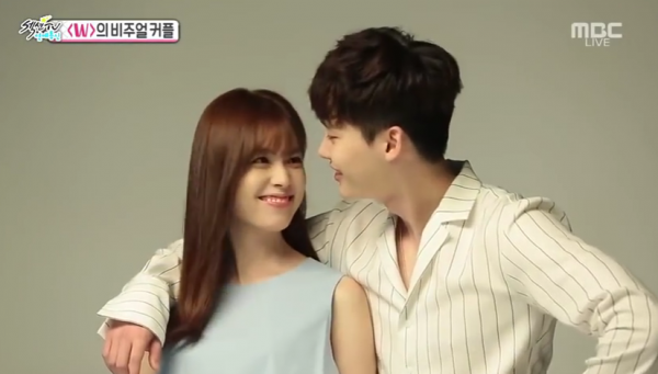 Lee Jong Suk and Han Hyo Joo in a photoshoot for "W."
