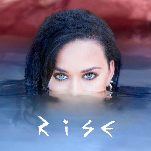 Katy Perry on the cover of her new song "Rise".