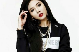 Hyuna features the lead single 
