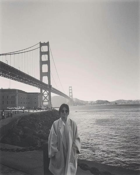 Song Hye Kyo spends her holiday in the United States.