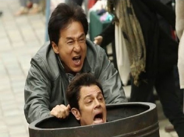 'Skiptrace' stars Jackie Chan and Johnny Knoxville.