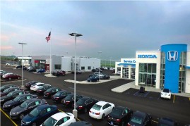 A newly opened Honda show room and service center.