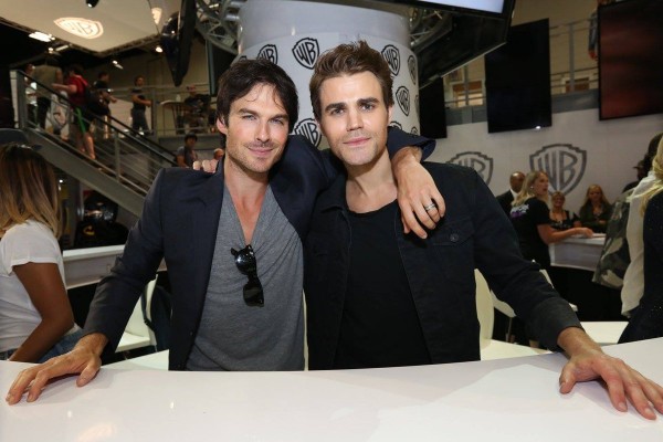 A photo of The Vampire Diaries co-stars Ian Somerhalder and Paul Wesley.