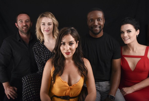 A photo featuring the cast of NBC's Blindspot taken at SDCC 2016. 