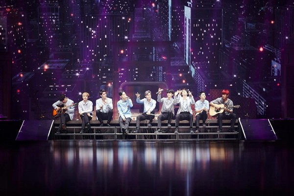 Boy band EXO during their "EXO PLANET #3 - The EXO'rDIUM" concert in Seoul.