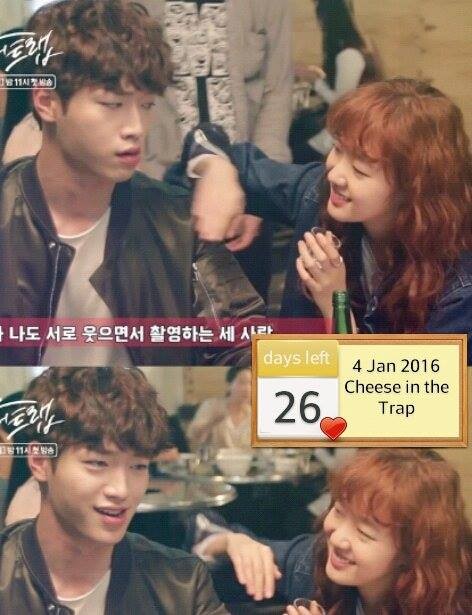 Cheese in the Trap stars Kim Go Eun and Park Hae Jin.