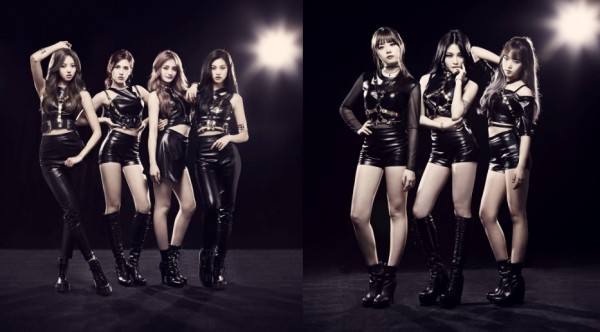 I.O.I sub unit members poses for their teaser image.