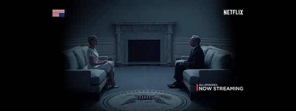 'House of Cards' starring Kevin Spacey and Robin Wright
