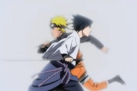 Uzumaki Naruto and Uchiha Sasuke in the trailer for 