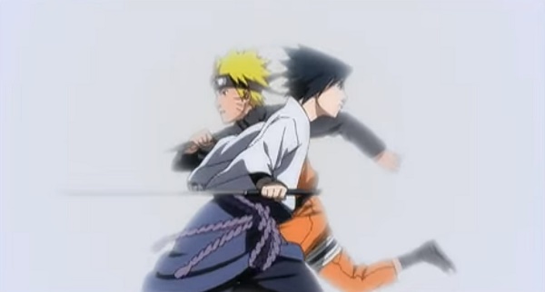 Uzumaki Naruto and Uchiha Sasuke in the trailer for "Naruto Shippuden the Movie: Bonds"