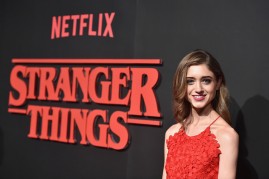  Actress Natalia Dyer attends the premiere of Netflix's 