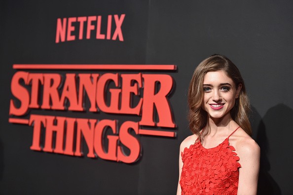  Actress Natalia Dyer attends the premiere of Netflix's "Stranger Things" at Mack Sennett Studios on July 11, 2016 in Los Angeles, California.