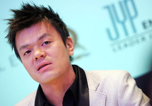 JYP Entertainment head Park Jin Young talks about Rain's concert in a press conference.