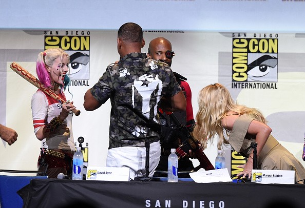 The cast of Suicide Squad attend the Warner Bros. Presentation during Comic-Con International 2016 at San Diego Convention Center on July 23, 2016 in San Diego, California. 
