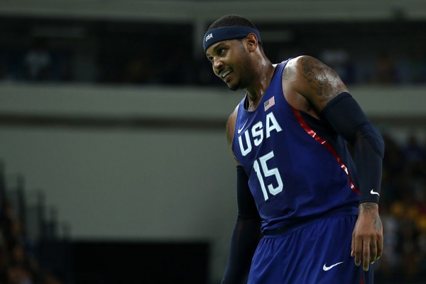 Team USA forward Carmelo Anthony