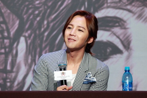 Actor Jang Keuk Suk attends press conference to promote his Asia tour in 2012.
