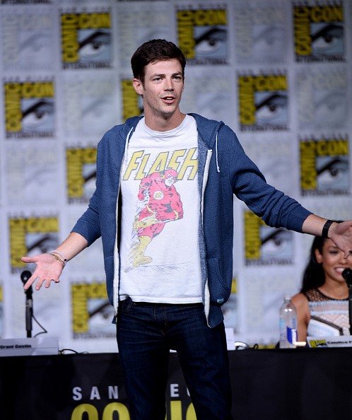 Actor Grant Gustin attends the 'The Flash' Special Video Presentation and Q&A during Comic-Con International 2016 at San Diego Convention Center on July 23, 2016 in San Diego, California. 