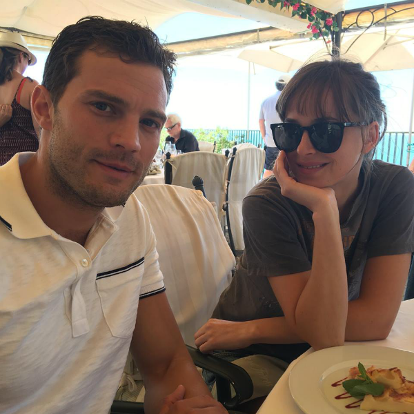 Jamie Dornan and Dakota Johnson play lead characters in "Fifty Shades" franchise. 