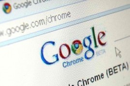In this photo illustration Google's Chrome, Google Inc.'s new Web browser is displayed on an laptop. 