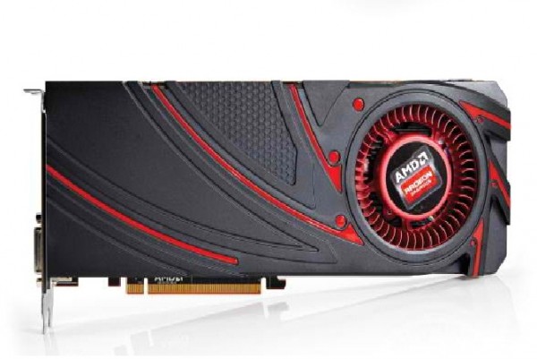 An AMD Radeon R9 290X PC graphics card photographed on a white background, taken on October 21, 2013.