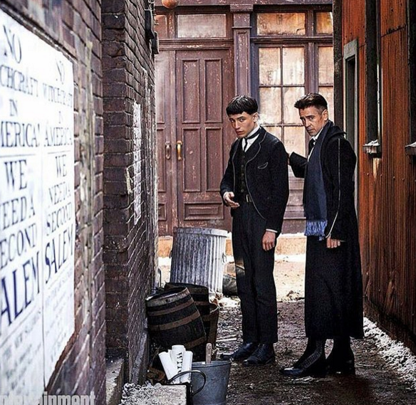 In photo, Ezra Miller played the role of Credence Barebone and Colin Farrell as Percival Graves in "Fantastic Beasts and Where to Find Them."