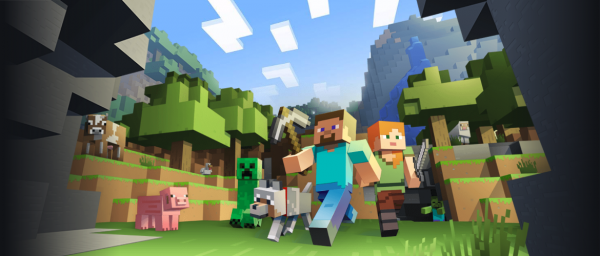 Mojang's popular virtual world game "Minecraft"