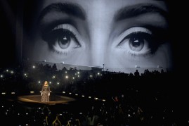 Singer Adele performs on stage during her North American tour at Staples Center on August 5, 2016 in Los Angeles, California.