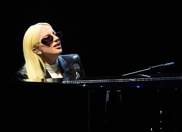 Recording artist Lady Gaga performs for students as part of the national It's On Us Week of Action with U.S. Vice President Joe Biden at the Cox Pavilion at UNLV on April 7, 2016 in Las Vegas, Nevada.