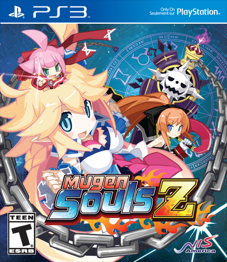 PlayStation 3 disc cover for the North American version of 'Mugen Souls Z'