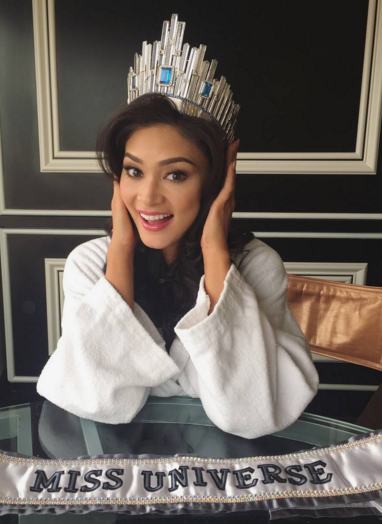 Pia Alonzo Wurtzbach from the Philippines was 26 when she was crowned Miss Universe 2015 in Las Vegas, Nevada.