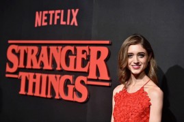 Actress Natalia Dyer attends the Premiere of Netflix's 'Stranger Things' at Mack Sennett Studios on July 11, 2016 in Los Angeles, California. 