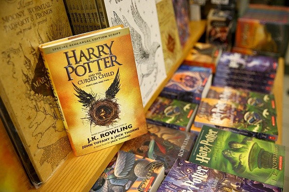 Copies of British author J.K. Rowlings latest book, Harry Potter and the Cursed Child, on display at a bookstore in New York, United States on August 3, 2016.
