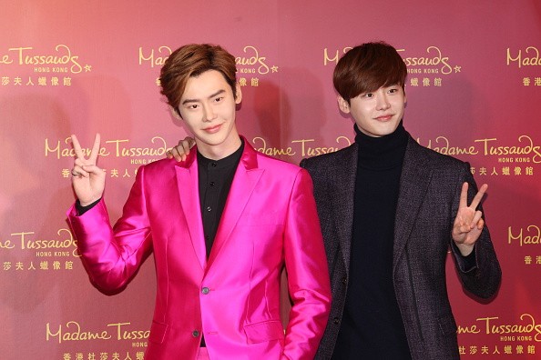 South Korean actor Lee Jong-suk attends his wax figure unveiling ceremony at Madame Tussauds on January 22, 2016 in Hong Kong, Hong Kong.