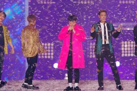 Bigbang on stage at the Melon Music Awards 2015. 