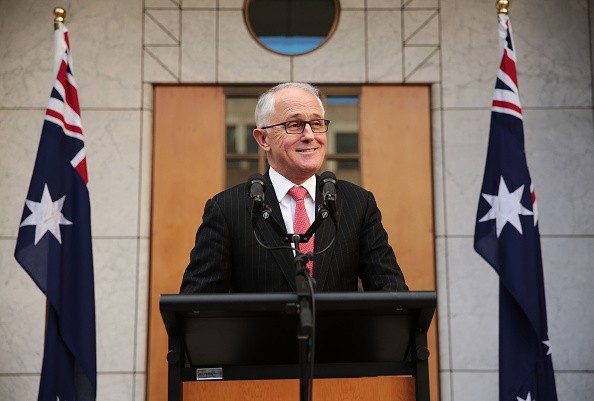 Prime Minister Malcolm Turnbull speaks to the media at Parliament House on July 18, 2016 in Canberra, Australia. 