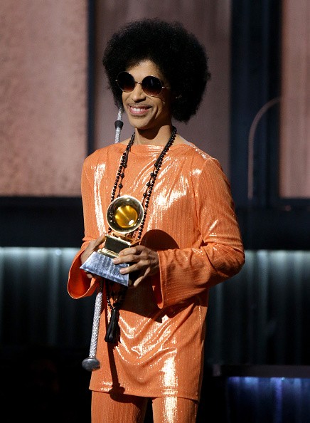 Singer/songwriter Prince speaks onstage during The 57th Annual GRAMMY Awards at STAPLES Center on February 8, 2015 in Los Angeles, California.