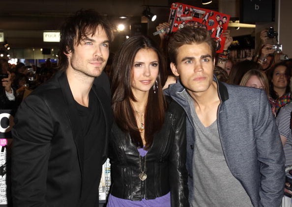  Ian Somerhalder, Nina Dobrev and Paul Wesley attend a fan meet and greet for the cast of 'The Vampire Diaries' at HMV, Oxford Street on June 3, 2010 in London, England. 