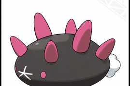 The sea cucumber Pokémon Pyukumuku is covered by a mucus that moisturizes its skin to allow it to stay on land for a week.