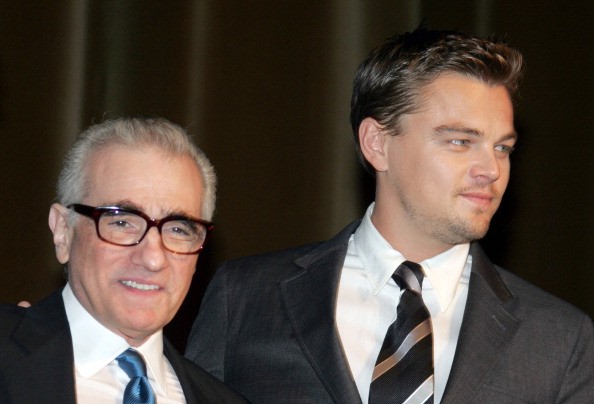 US actor Leonardo DiCaprio (R) poses with US director Martin Scorsese before the screening of the movie 'The Departed' (Les Infiltres) directed by Scorsese, 10 October 2006 at the Grand Rex in Paris.