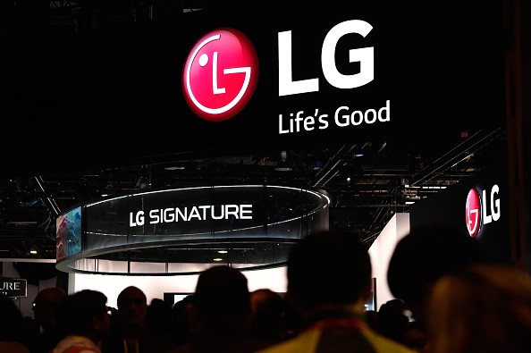 Attendees walk through the LG booth at CES 2016 at the Las Vegas Convention Center on January 6, 2016 in Las Vegas, Nevada. CES.